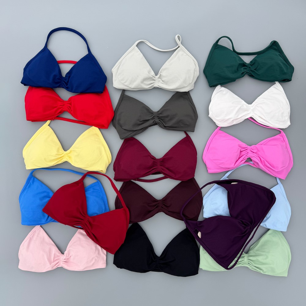 Plunge Bra Push Up - Sportbeha met bandjes Gymtop Dames Hoge