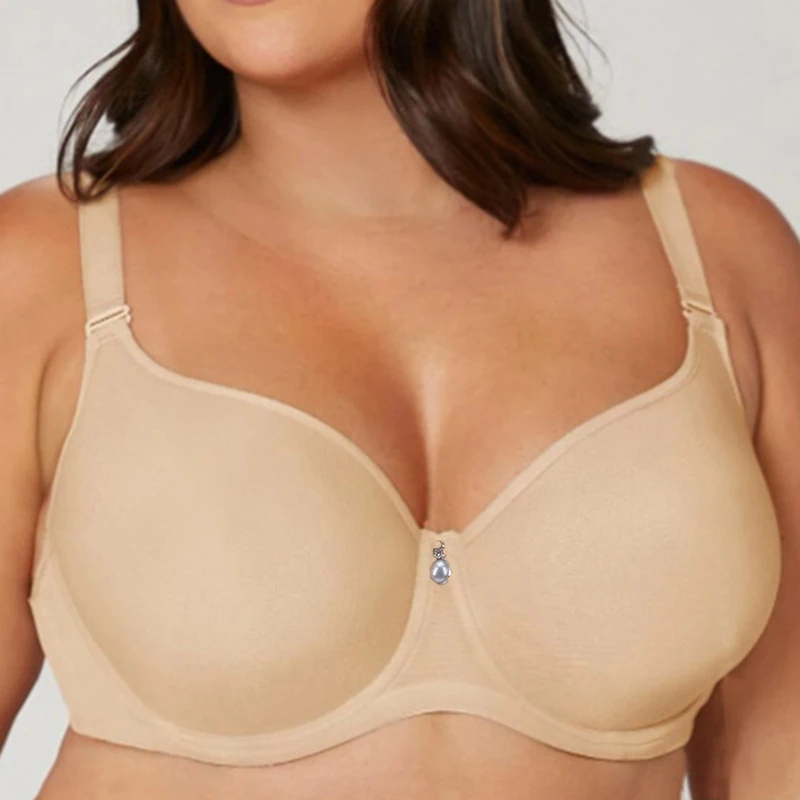 Underwire Bra Padded - Plus Size Dames Mesh Ondersteunende Minimizer