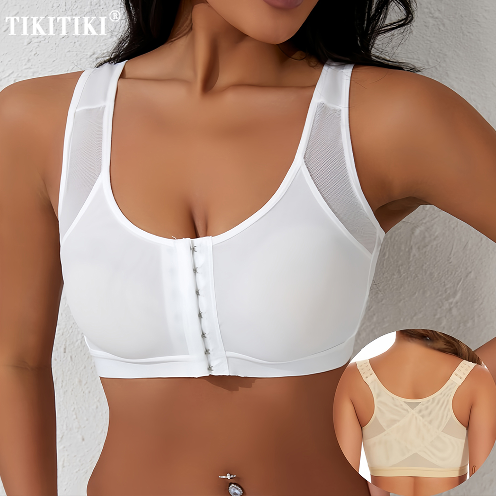Mastectomy Bra Pocket - Alledaagse sportbeha voor dames Postoperatieve compressiebeha