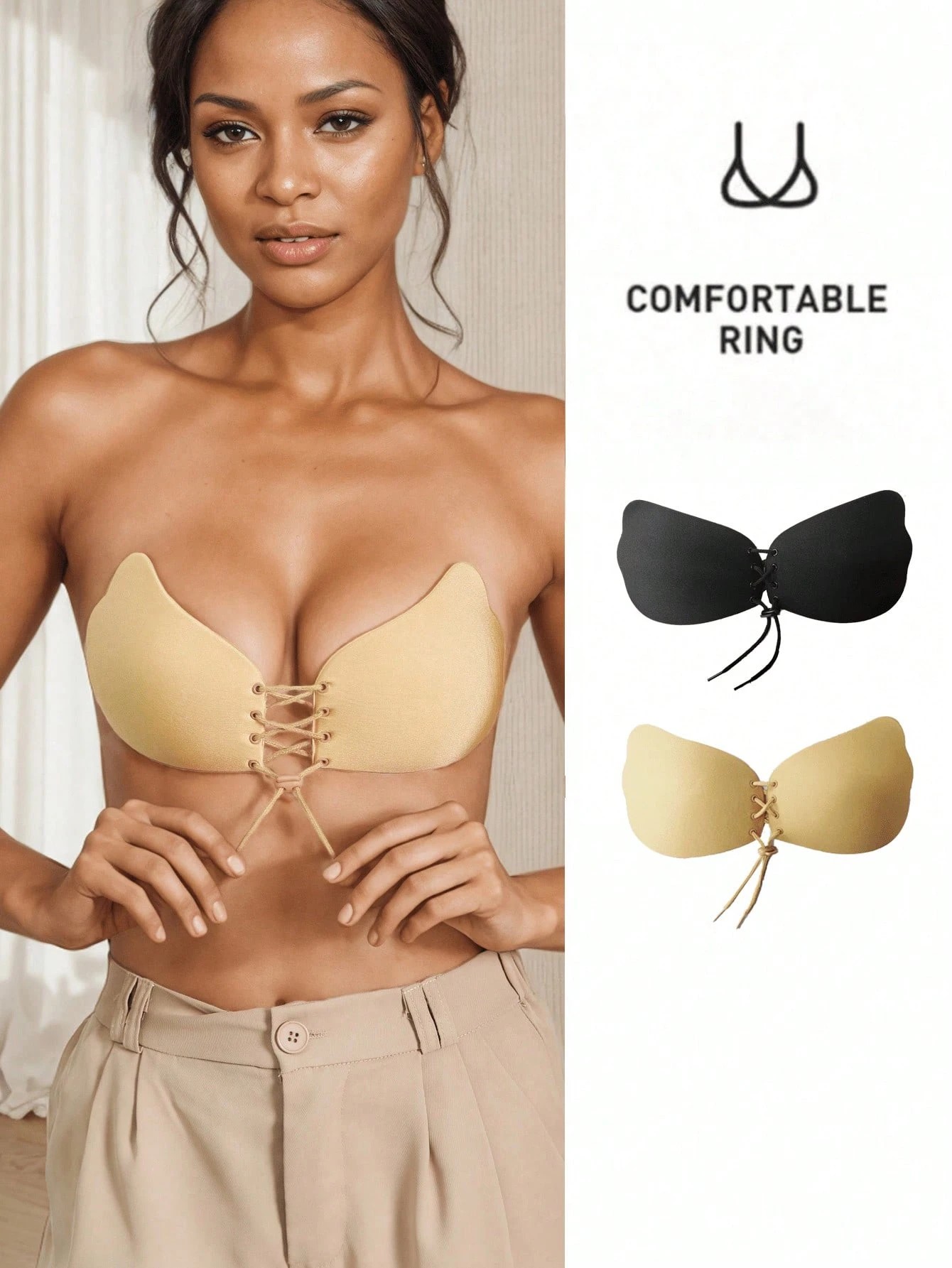 Backless Bra Sticky - 1-delige kleverige bh, strapless bh zonder