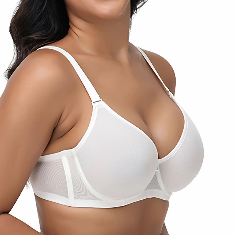 Plus Size Dames Mesh Ondersteu - Underwire Bra Padded recensie en prijs
