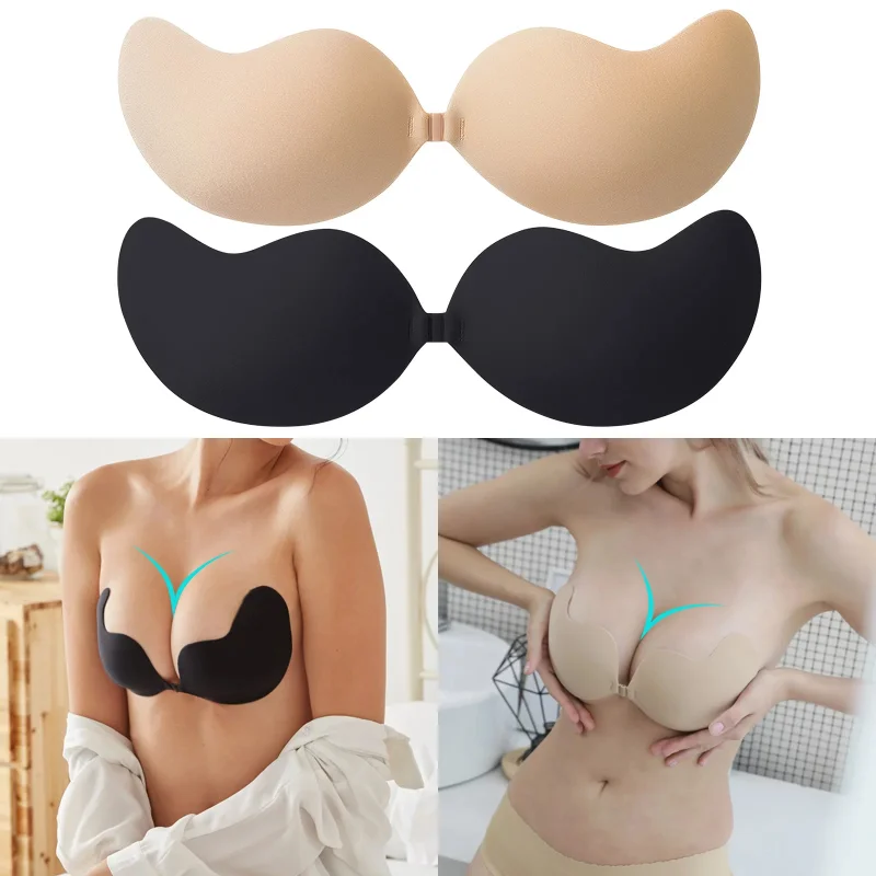 1/2 Pc Onzichtbare Push Up Bh  - Backless Bra Sticky recensie en prijs